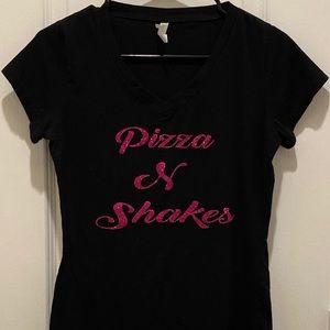 Women's Pizza N Shakes T-Shirt Size S